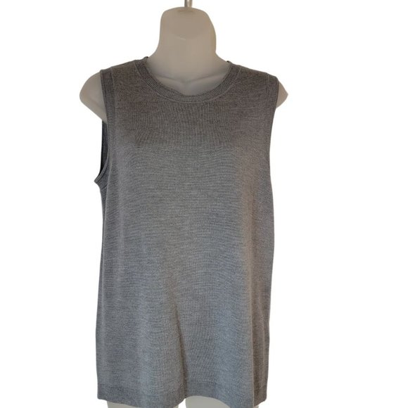 Banana Sleeveless Tank Vest Sweater Gray - Picture 2 of 9